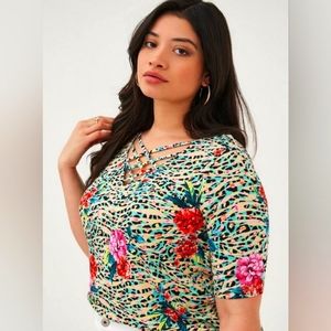 Torrid Strappy V Neck Super Soft Favorite Tunic Tee